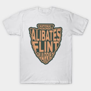 Alibates Flint Quarries National Monument name arrowhead T-Shirt